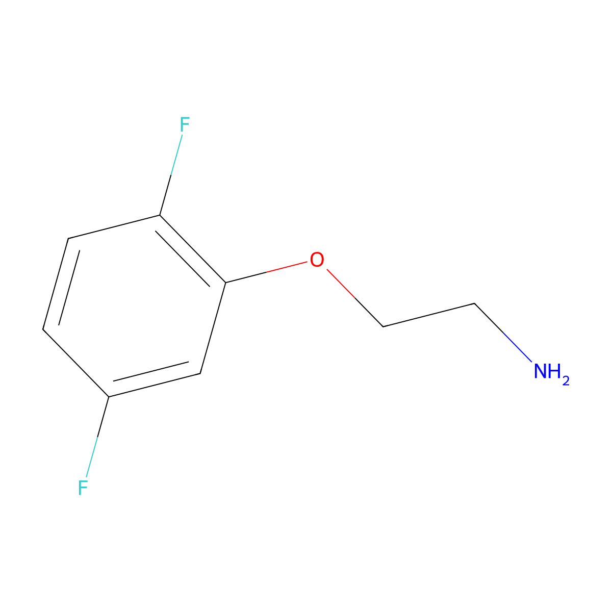 2-(2,5-Difluorophenoxy)ethan-1-amine molecular structure, CAS 857279-49-3