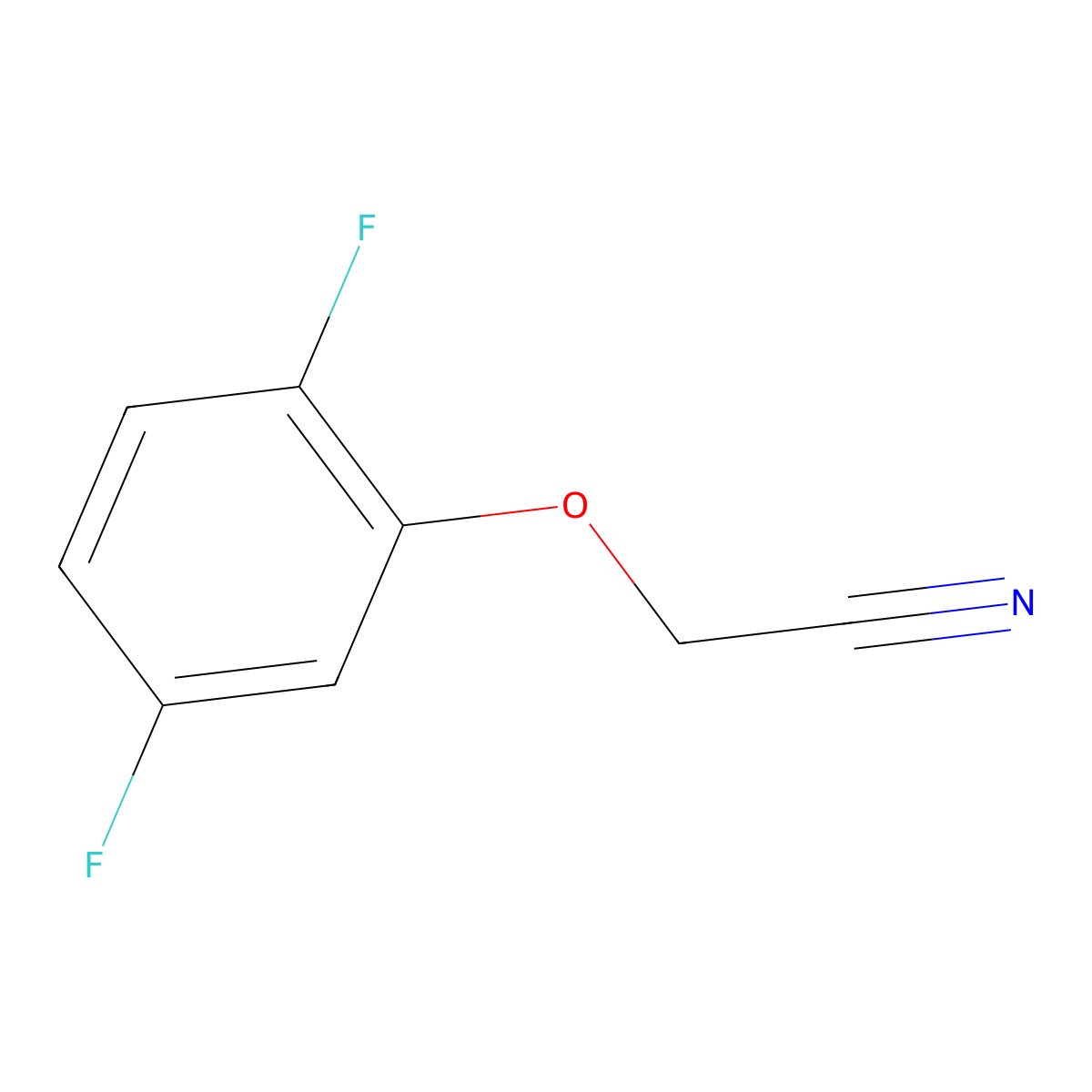 2,5-Difluoro-phenoxyacetonitrile molecular structure, CAS 857279-52-8