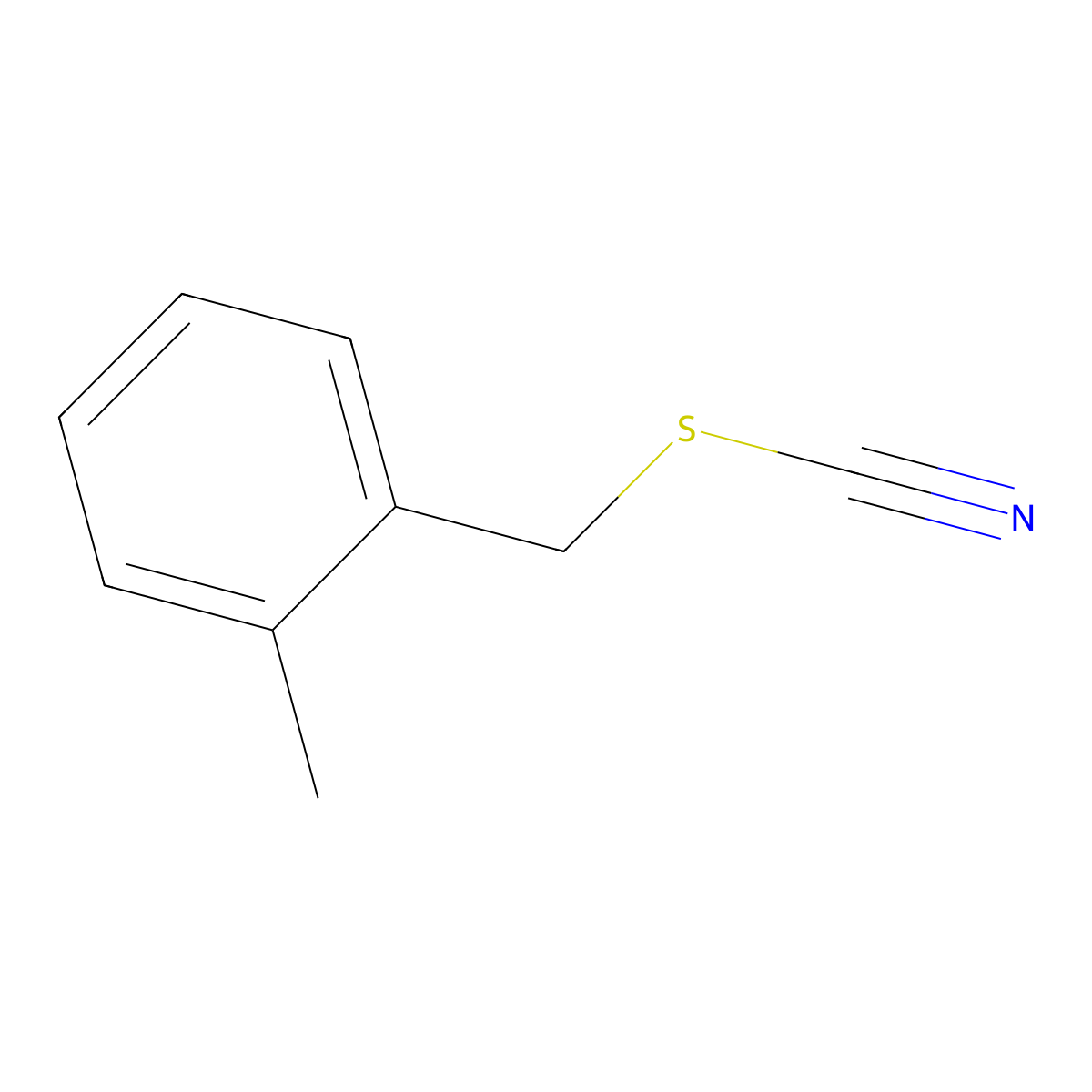 2-Methylbenzyl thiocyanate molecular structure, CAS 85728-62-7