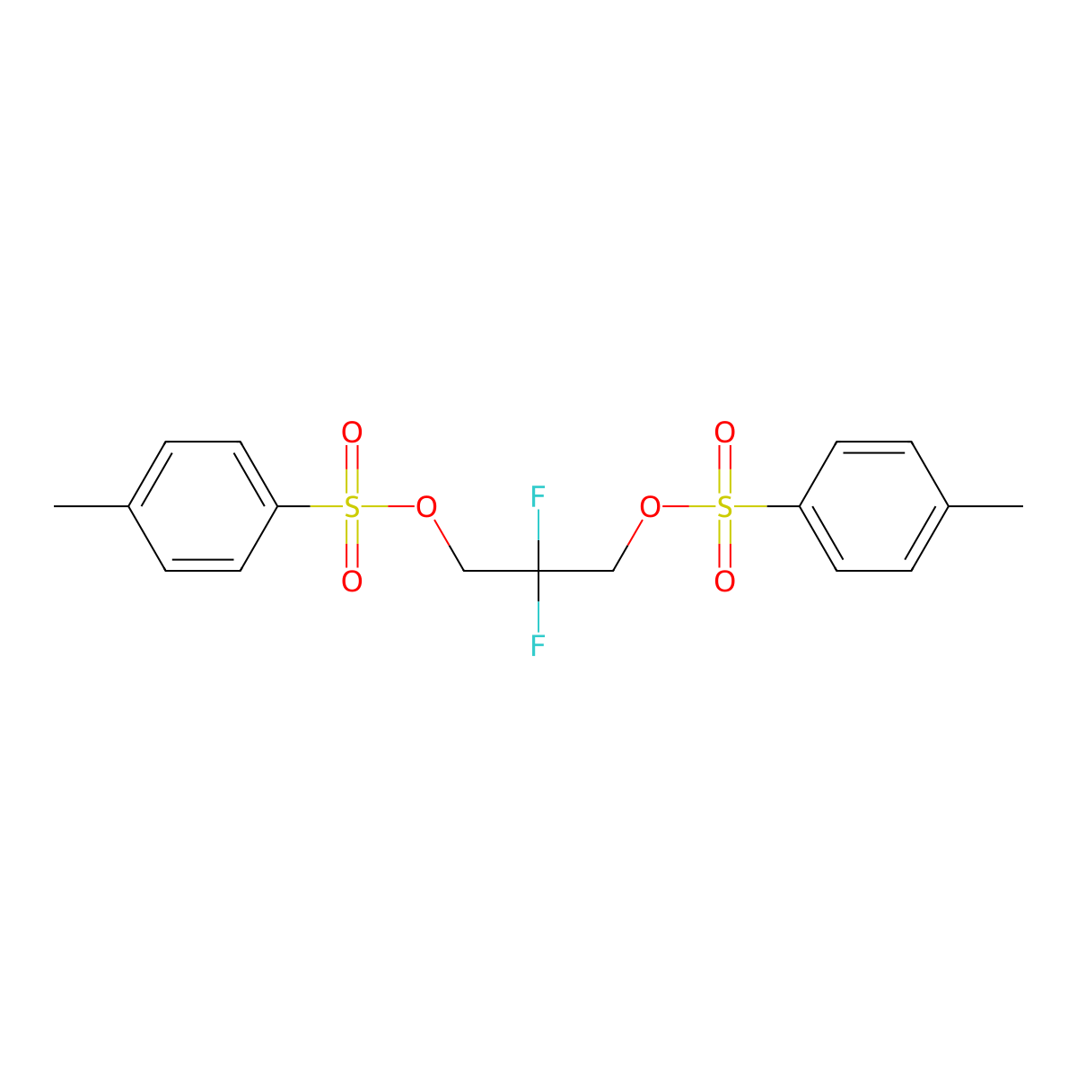 2,2-Difluoropropane-1,3-diyl bis(4-methylbenzenesulfonate) molecular structure, CAS 857280-01-4