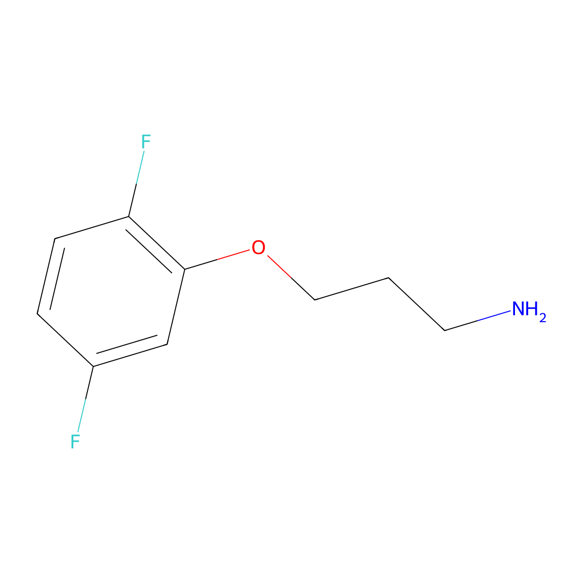 3-(2,5-Difluorophenoxy)propan-1-amine molecular structure, CAS 857281-06-2