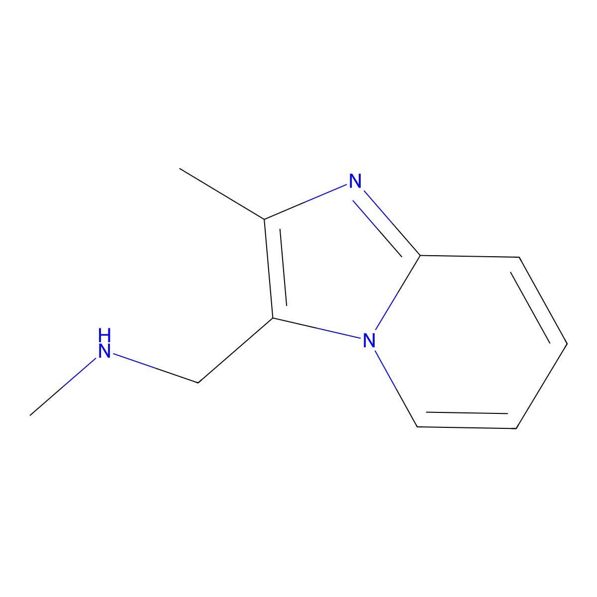 N-Methyl-N-[(2-methylimidazo[1,2-a]pyridin-3-yl)methyl]amine molecular structure, CAS 857283-58-0