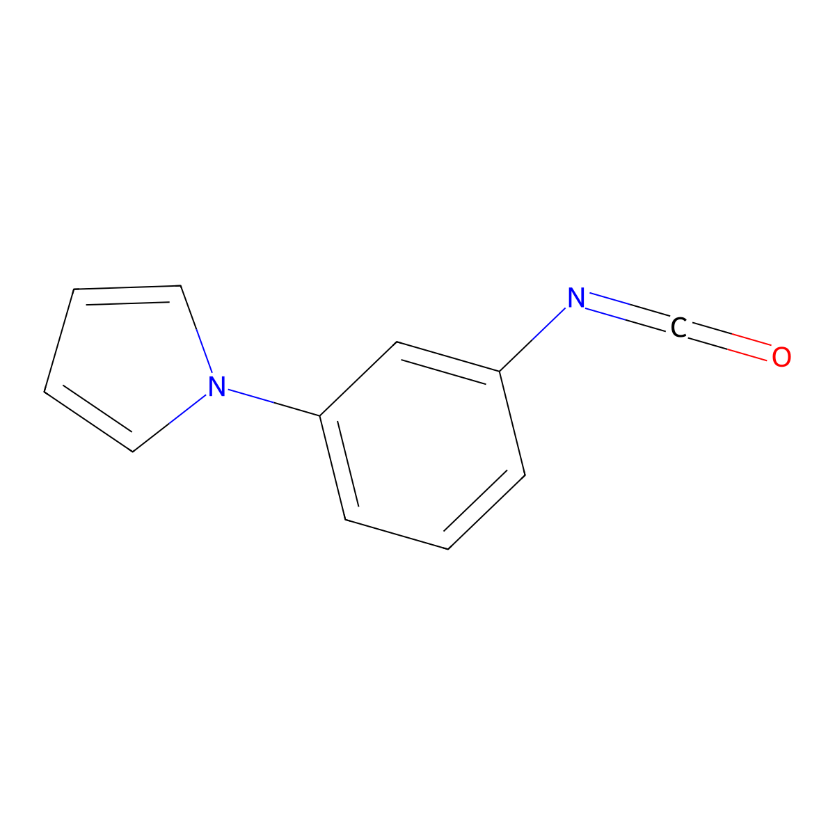 1-(3-Isocyanatophenyl)-1H-pyrrole molecular structure, CAS 857283-59-1