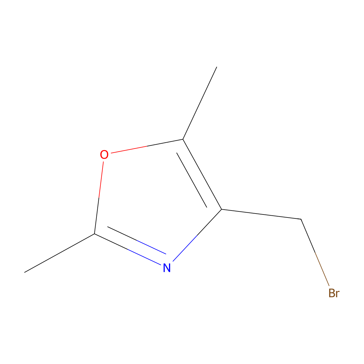 4-(Bromomethyl)-2,5-dimethyloxazole molecular structure, CAS 857283-61-5