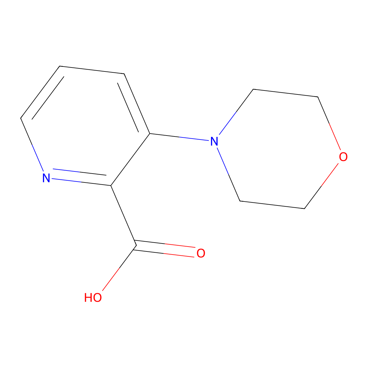 3-Morpholinopicolinic acid molecular structure, CAS 857283-75-1