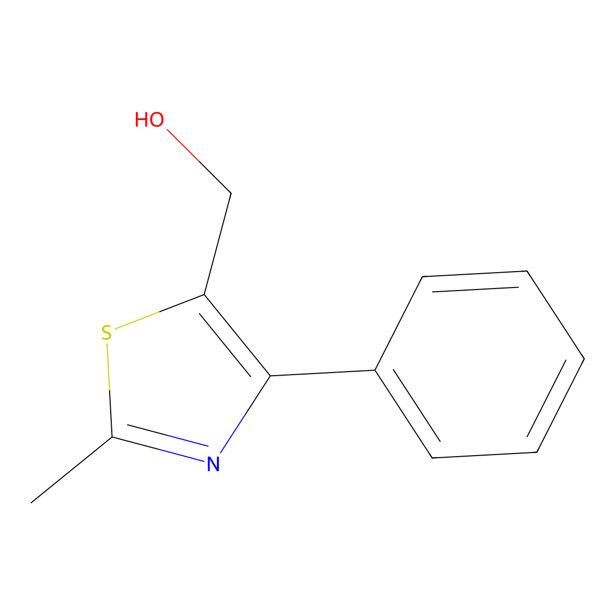 (2-Methyl-4-phenyl-1,3-thiazol-5-yl)methanol molecular structure, CAS 857284-12-9