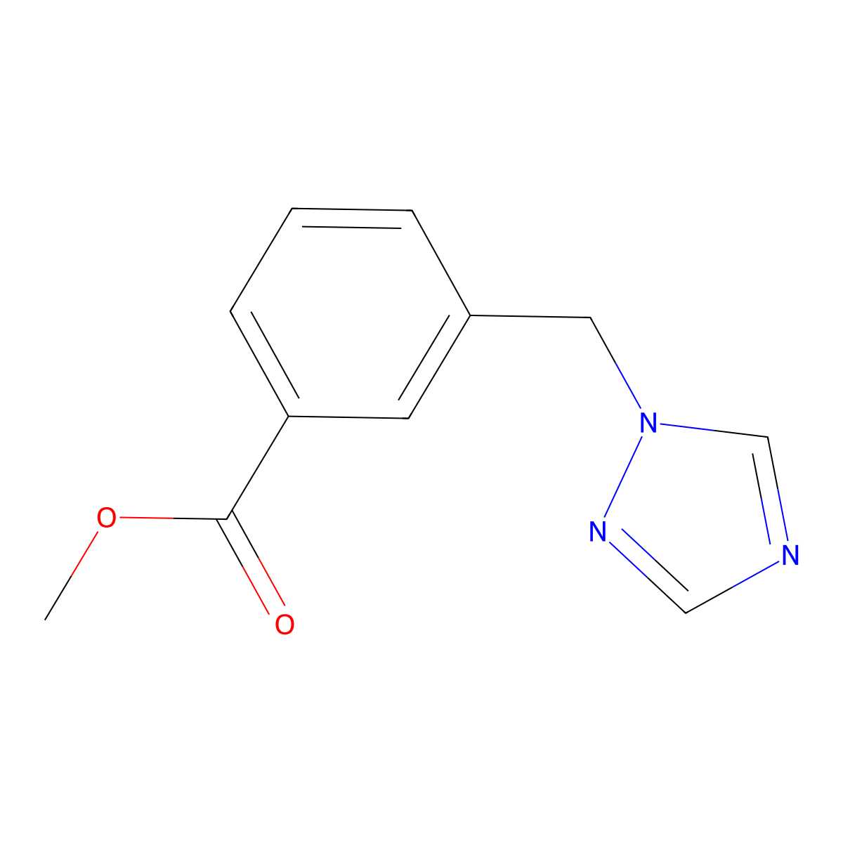 Methyl 3-(1H-1,2,4-triazol-1-ylmethyl)benzoate molecular structure, CAS 857284-24-3