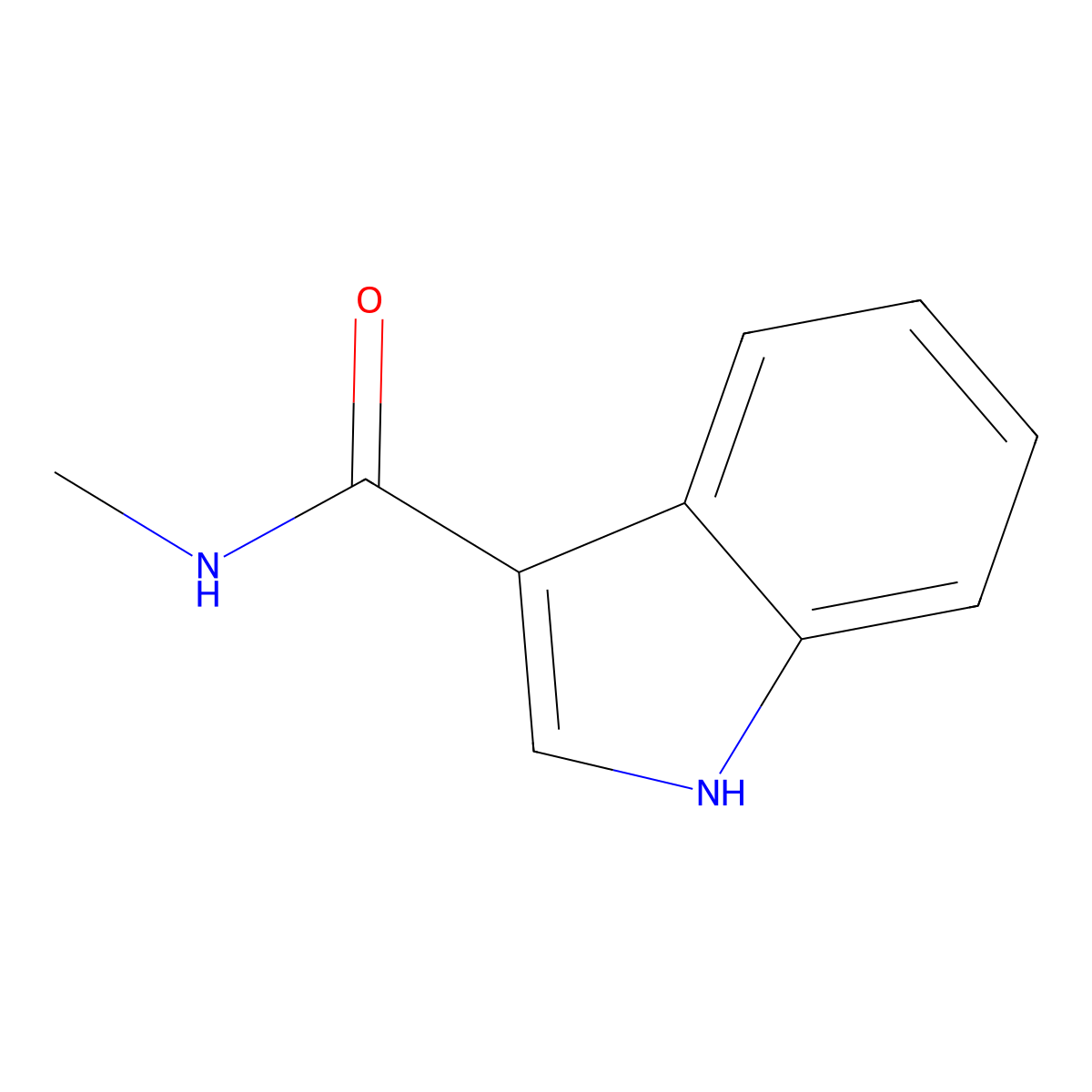 N-Methyl-1H-indole-3-carboxamide molecular structure, CAS 85729-23-3