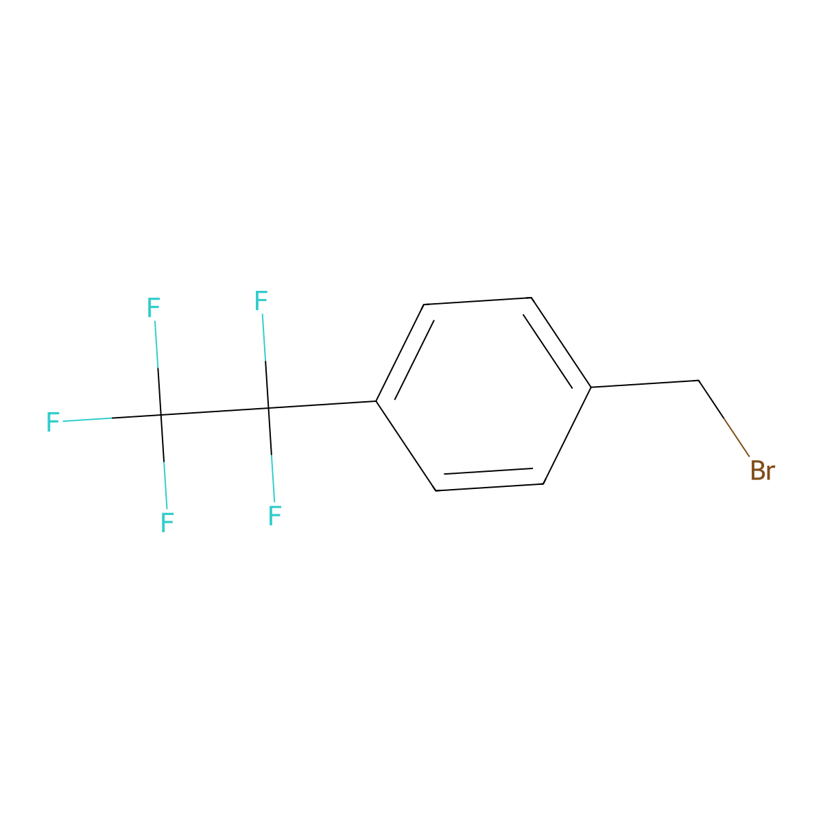 1-(Bromomethyl)-4-(1,1,2,2,2-pentafluoroethyl)benzene molecular structure, CAS 857297-25-7