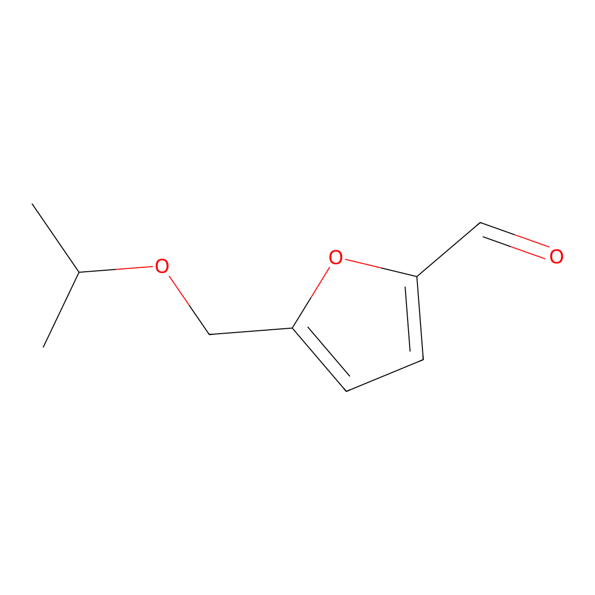 5-(Isopropoxymethyl)furan-2-carbaldehyde molecular structure, CAS 85733-99-9