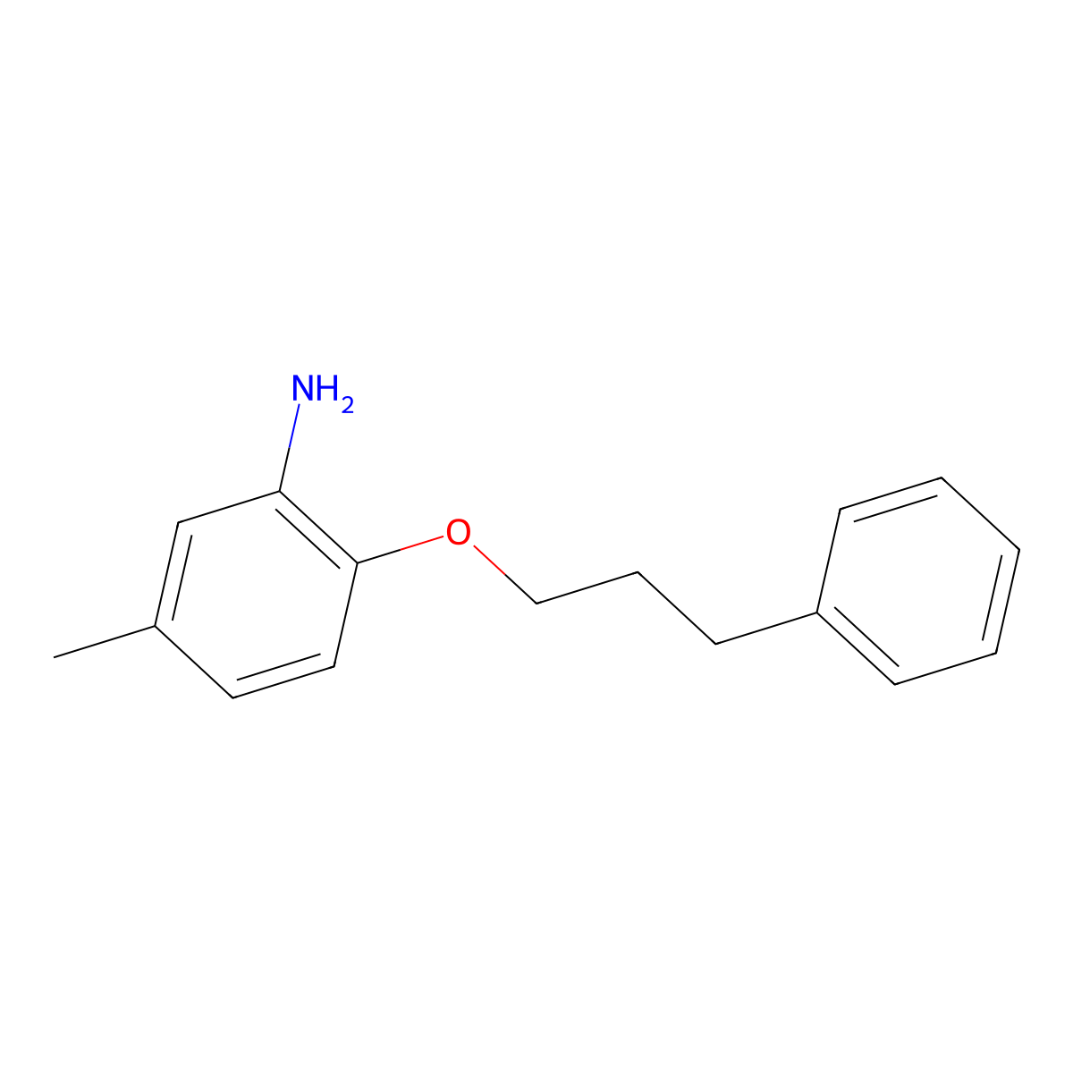 5-Methyl-2-(3-phenylpropoxy)aniline molecular structure, CAS 857347-96-7
