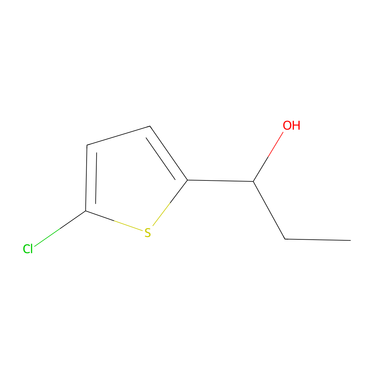 1-(5-Chloro-2-thienyl)-1-propanol molecular structure, CAS 857362-55-1