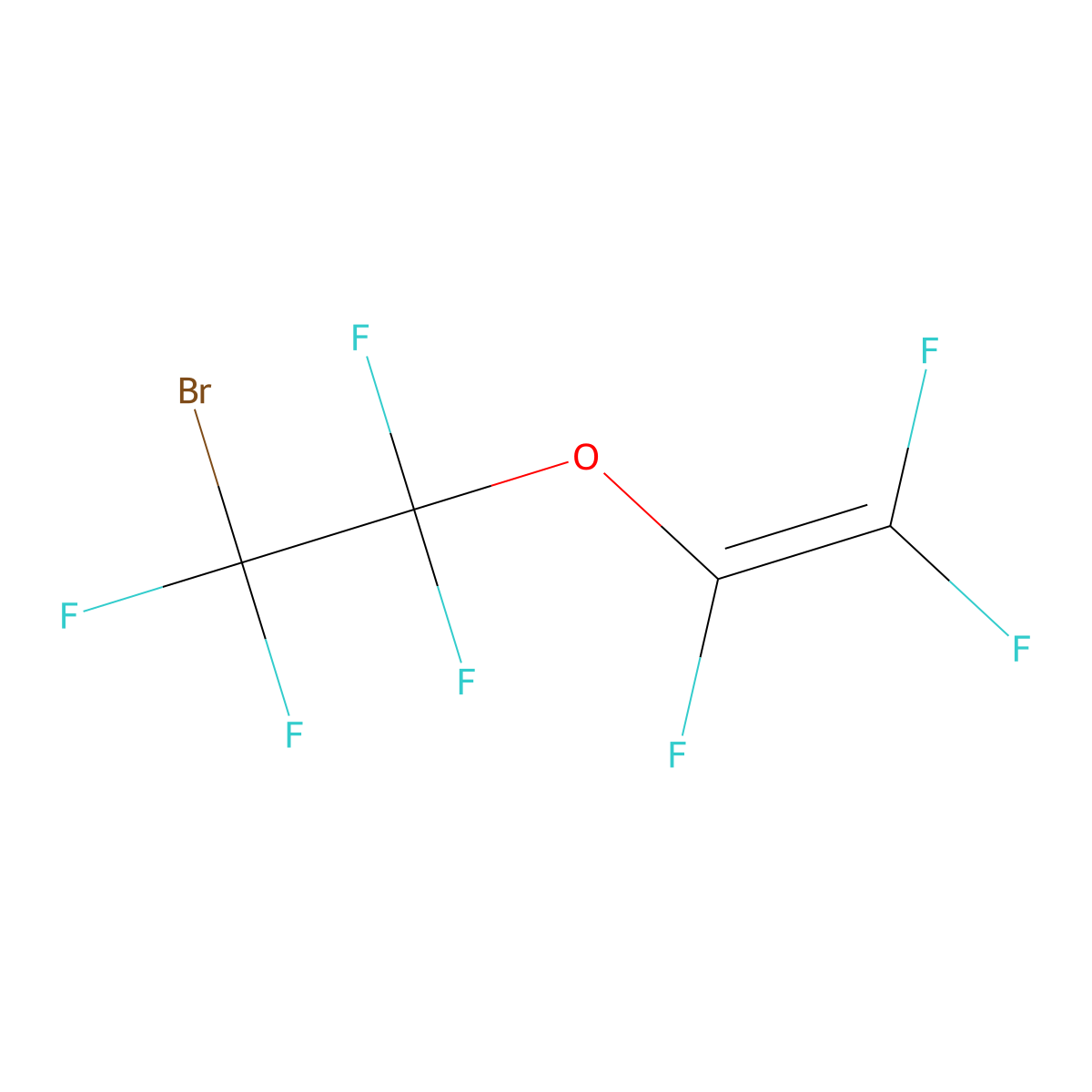 (2-Bromo-1,1,2,2-tetrafluoroethoxy)trifluoroethylene molecular structure, CAS 85737-06-0