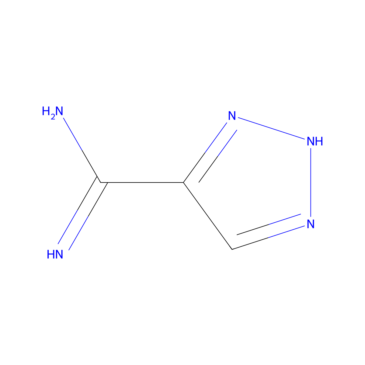 1H-1,2,3-triazole-4-carboximidamide molecular structure, CAS 857371-73-4