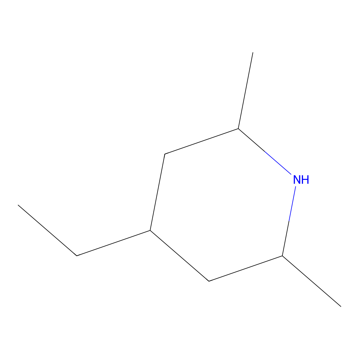 4-Ethyl-2,6-dimethylpiperidine molecular structure, CAS 857381-35-2
