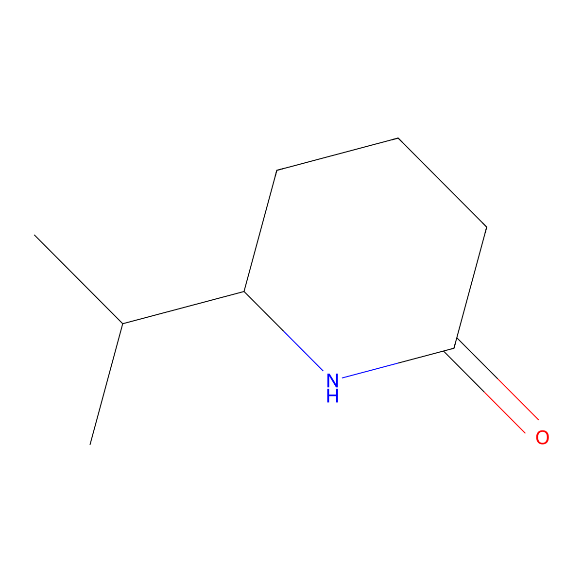 6-Isopropylpiperidin-2-one molecular structure, CAS 857386-39-1