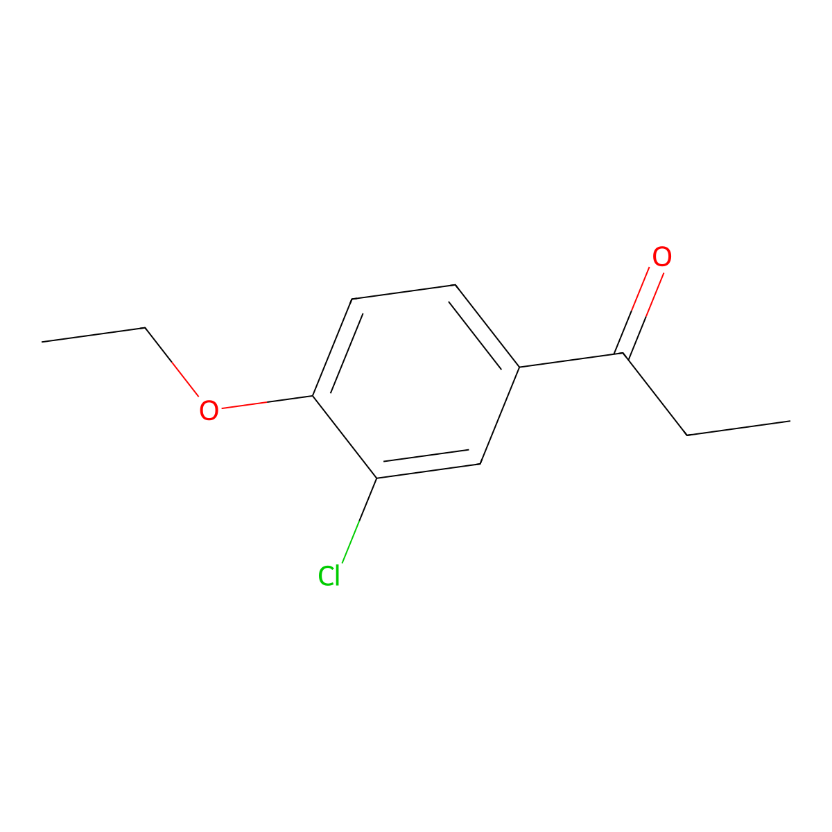 1-(3-Chloro-4-ethoxyphenyl)propan-1-one molecular structure, CAS 857391-37-8