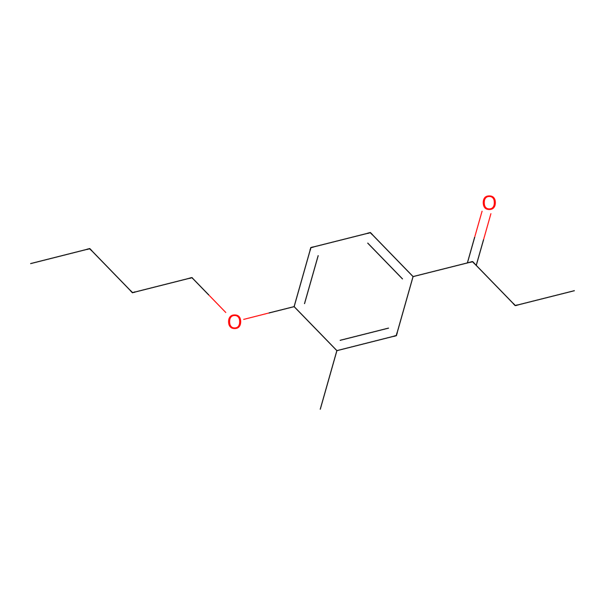 1-(4-Butoxy-3-methylphenyl)propan-1-one molecular structure, CAS 857391-60-7