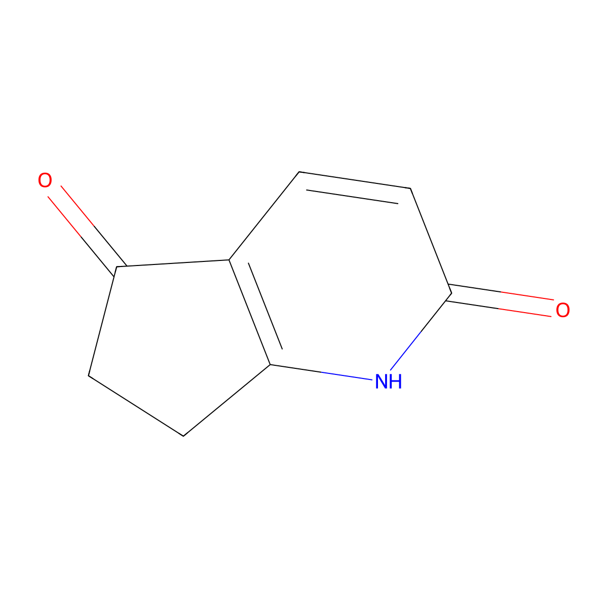 6,7-dihydro-1H-cyclopenta[b]pyridine-2,5-dione molecular structure, CAS 857416-56-9