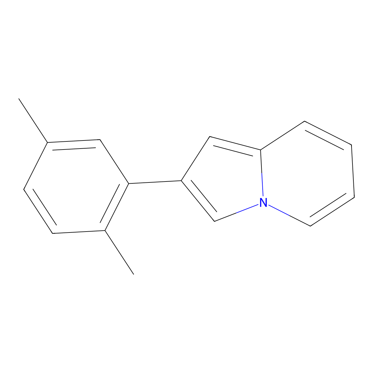 2-(2,5-Dimethylphenyl)indolizine molecular structure, CAS 857418-45-2