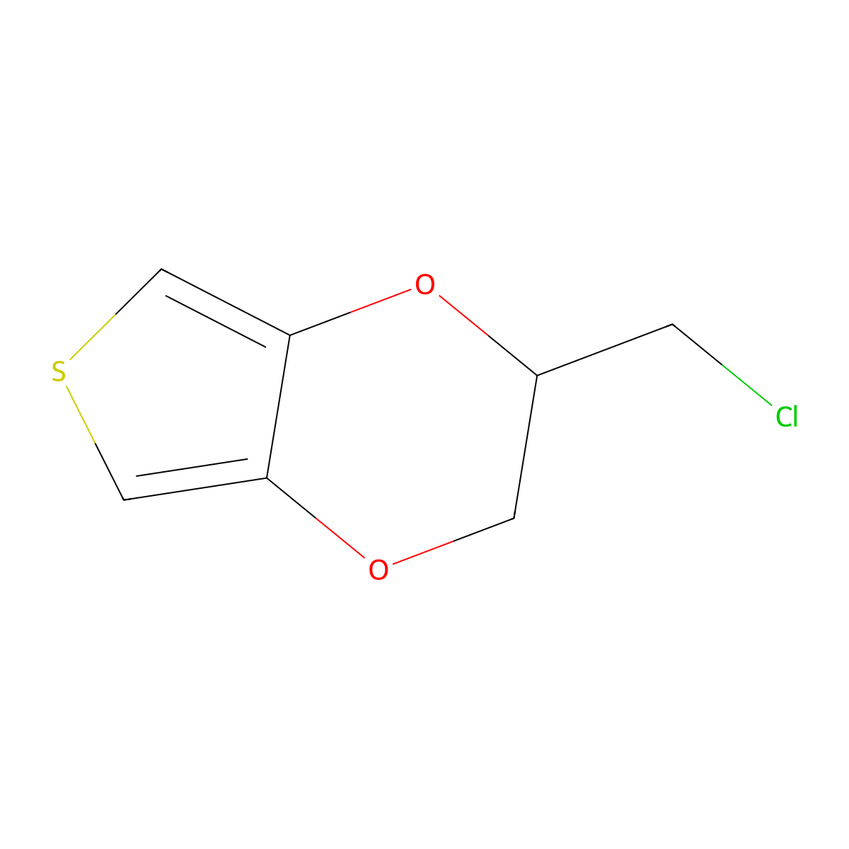 2-(Chloromethyl)-2,3-dihydrothieno[3,4-b][1,4]dioxine molecular structure, CAS 857419-46-6