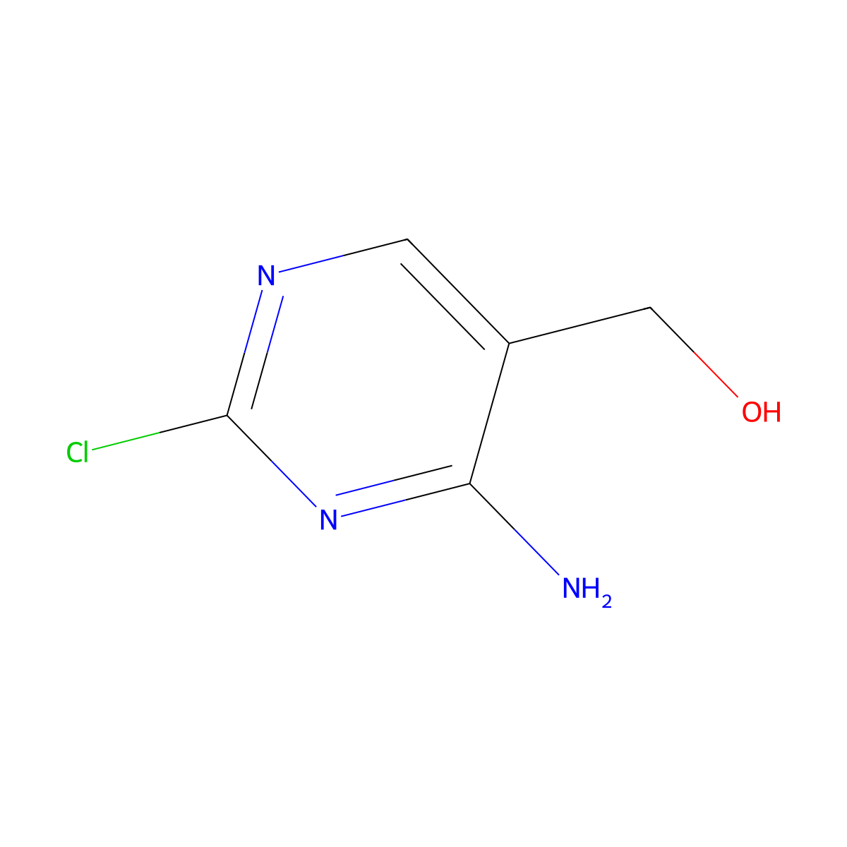 (4-Amino-2-chloropyrimidin-5-yl)methanol molecular structure, CAS 857427-28-2
