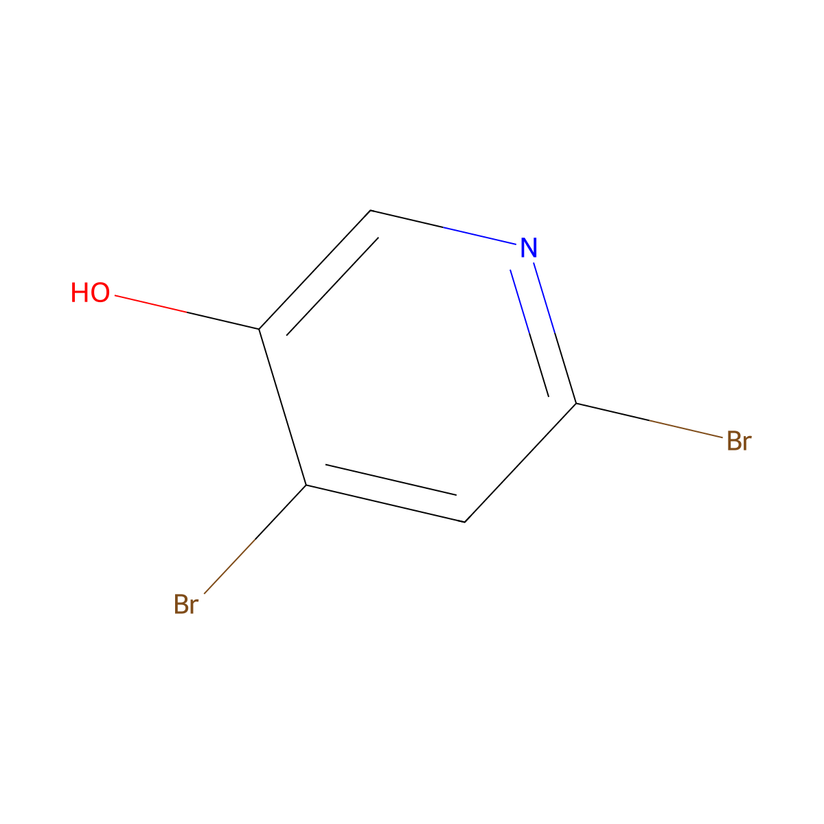 4,6-Dibromopyridin-3-ol molecular structure, CAS 857429-81-3