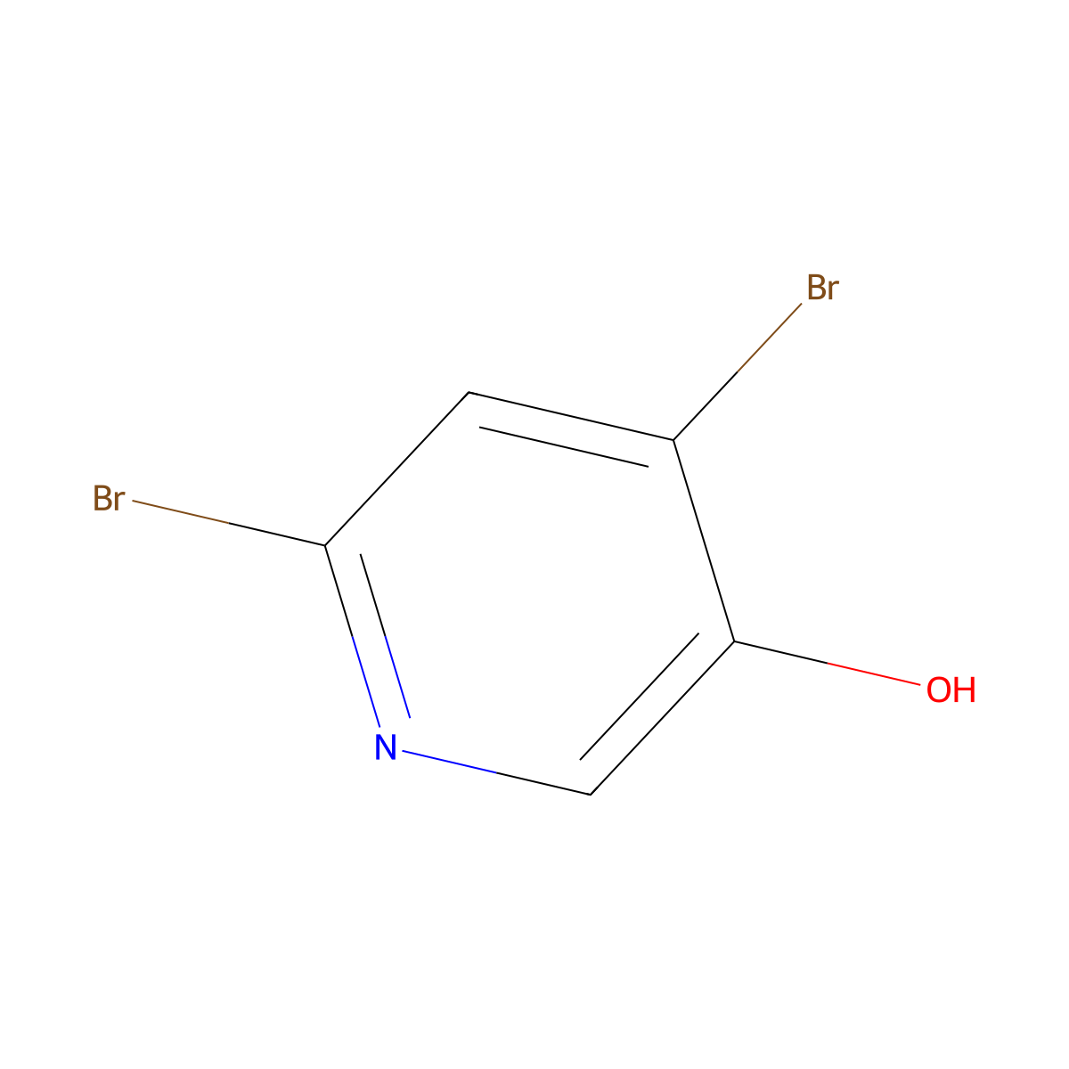 4,6-Dibromopyridin-3-ol molecular structure, CAS 857429-81-3