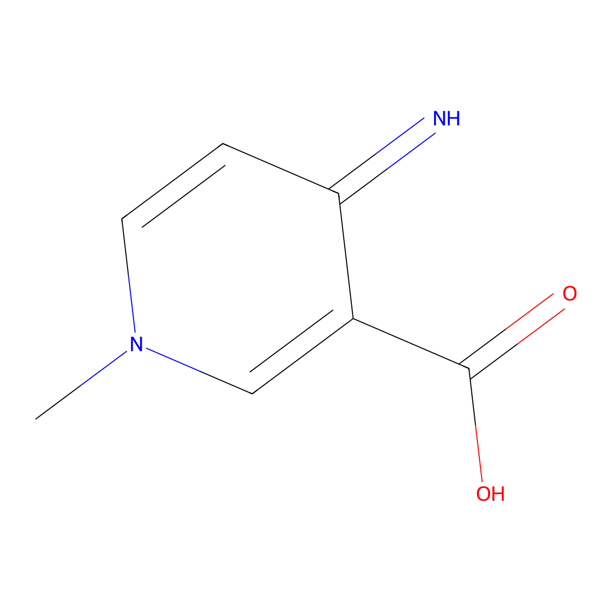 4-Imino-1-methyl-1,4-dihydropyridine-3-carboxylic acid molecular structure, CAS 857435-85-9