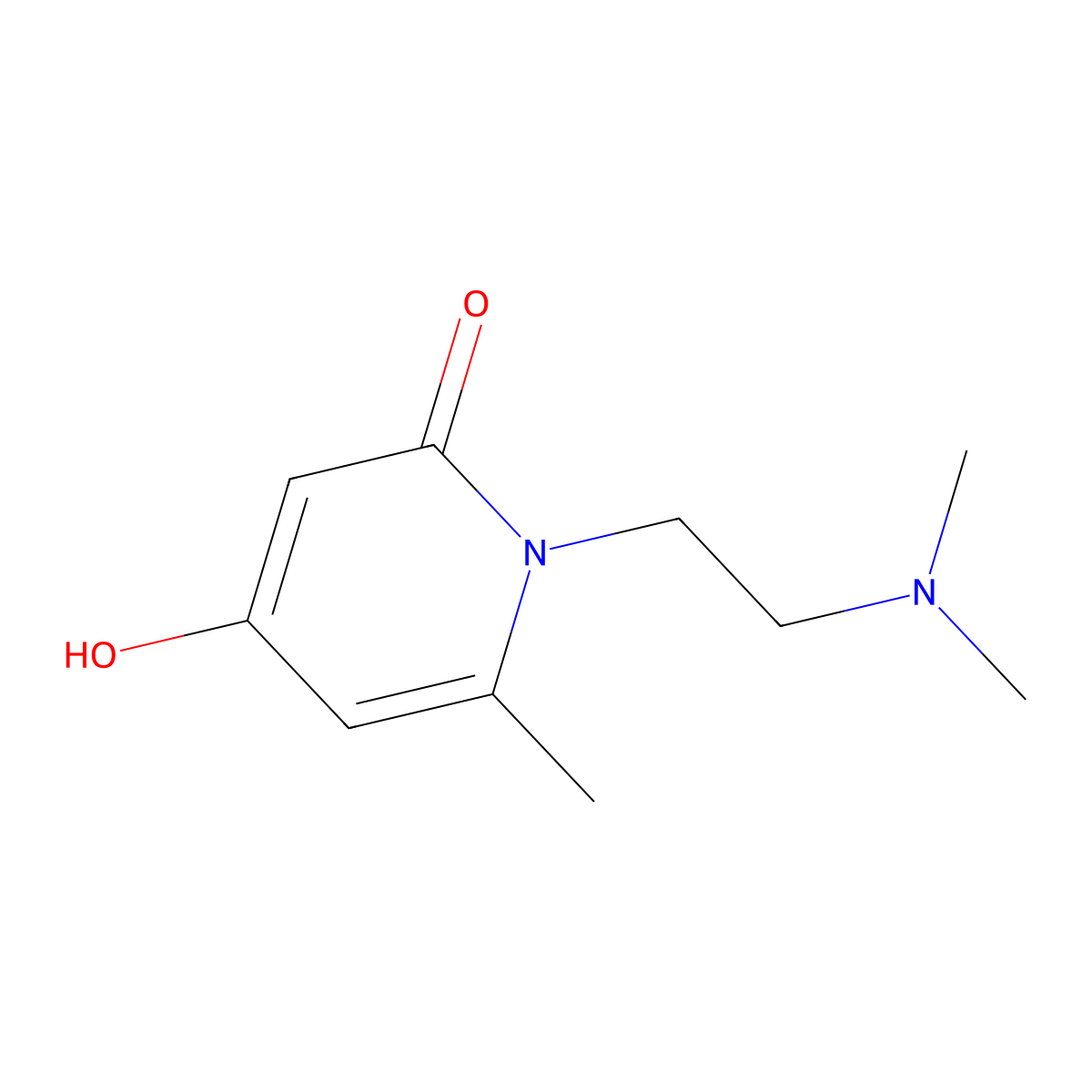 1-[2-(Dimethylamino)ethyl]-4-hydroxy-6-methylpyridin-2-one molecular structure, CAS 857436-09-0