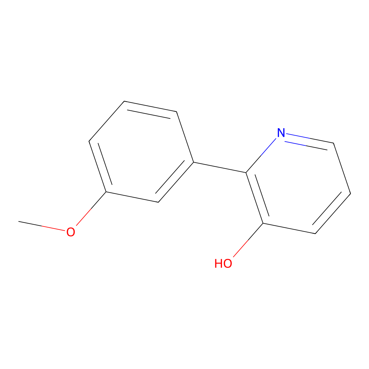 2-(3-Methoxyphenyl)pyridin-3-ol molecular structure, CAS 857436-14-7