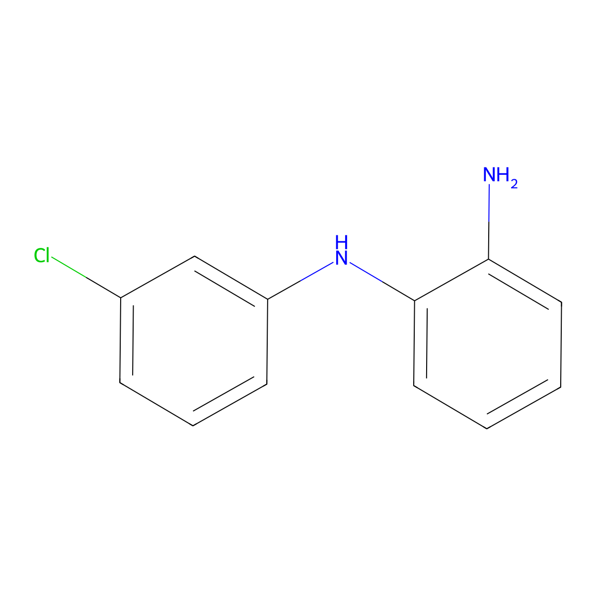 N1-(3-chlorophenyl)benzene-1,2-diamine molecular structure, CAS 857439-68-0
