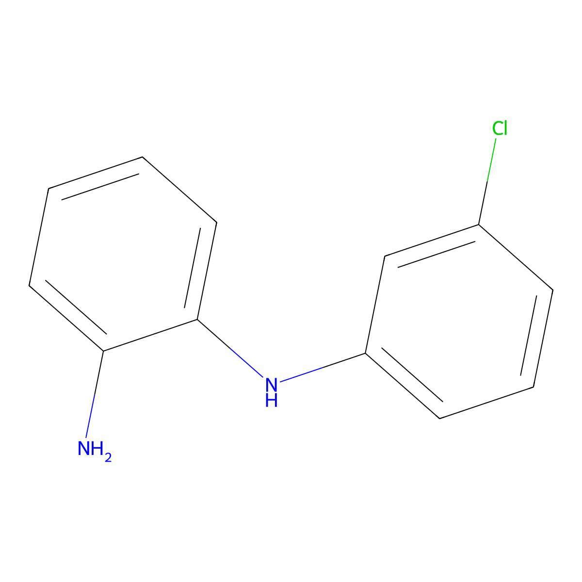 N1-(3-chlorophenyl)benzene-1,2-diamine molecular structure, CAS 857439-68-0