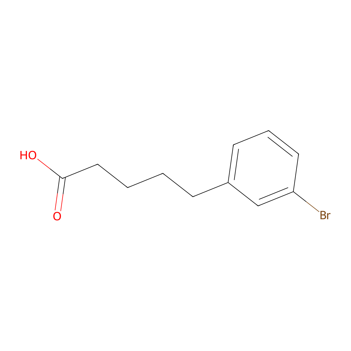 5-(3-bromophenyl)pentanoic Acid molecular structure, CAS 857480-35-4