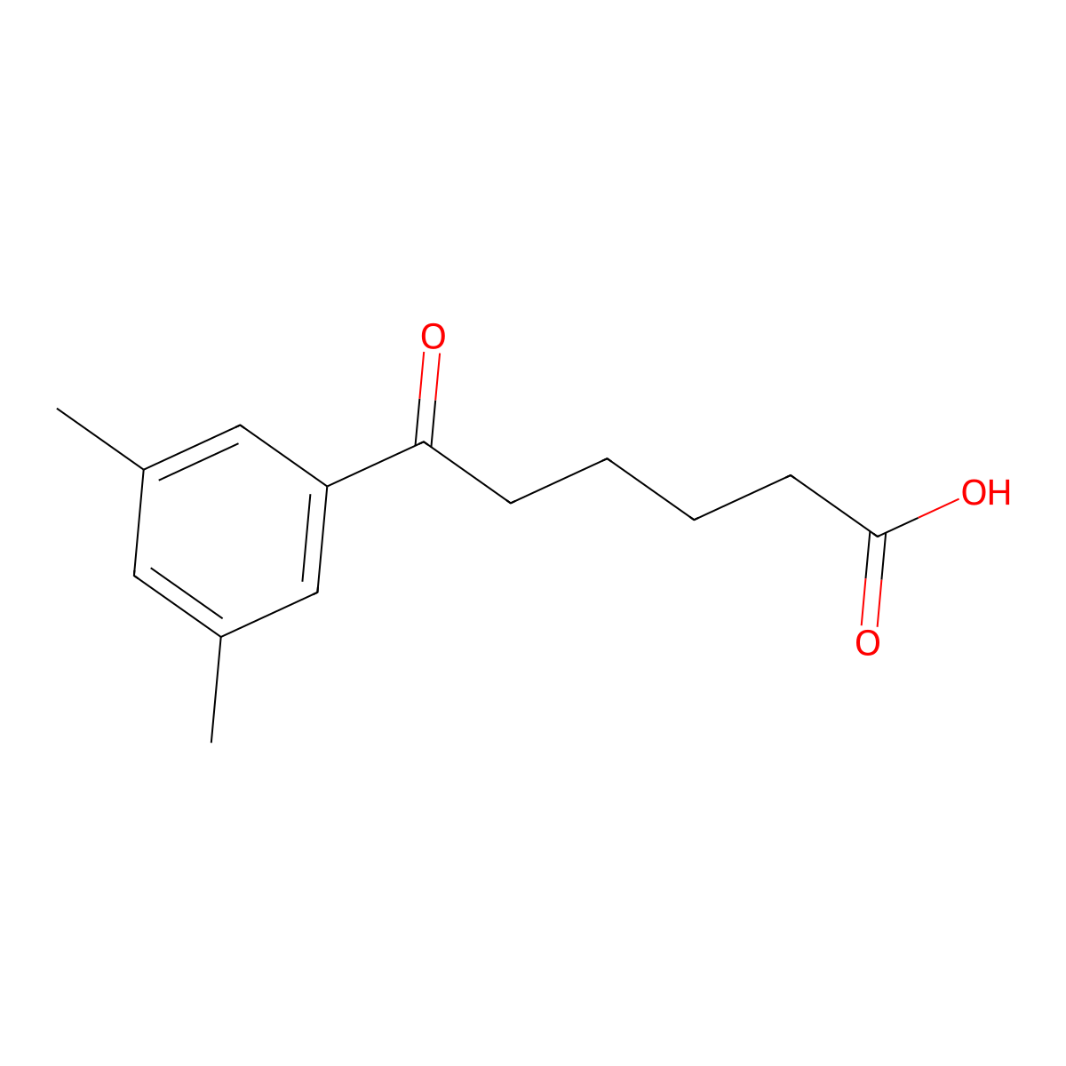 6-(3,5-Dimethylphenyl)-6-oxohexanoic acid molecular structure, CAS 857481-29-9
