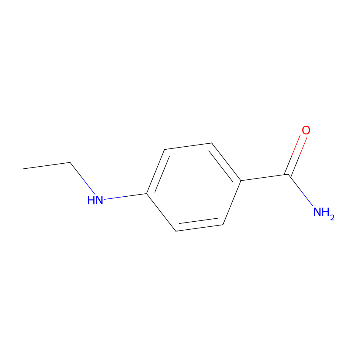 4-(Ethylamino)benzamide molecular structure, CAS 857487-19-5