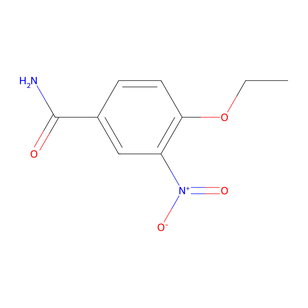 4-Ethoxy-3-nitrobenzamide molecular structure, CAS 857487-21-9