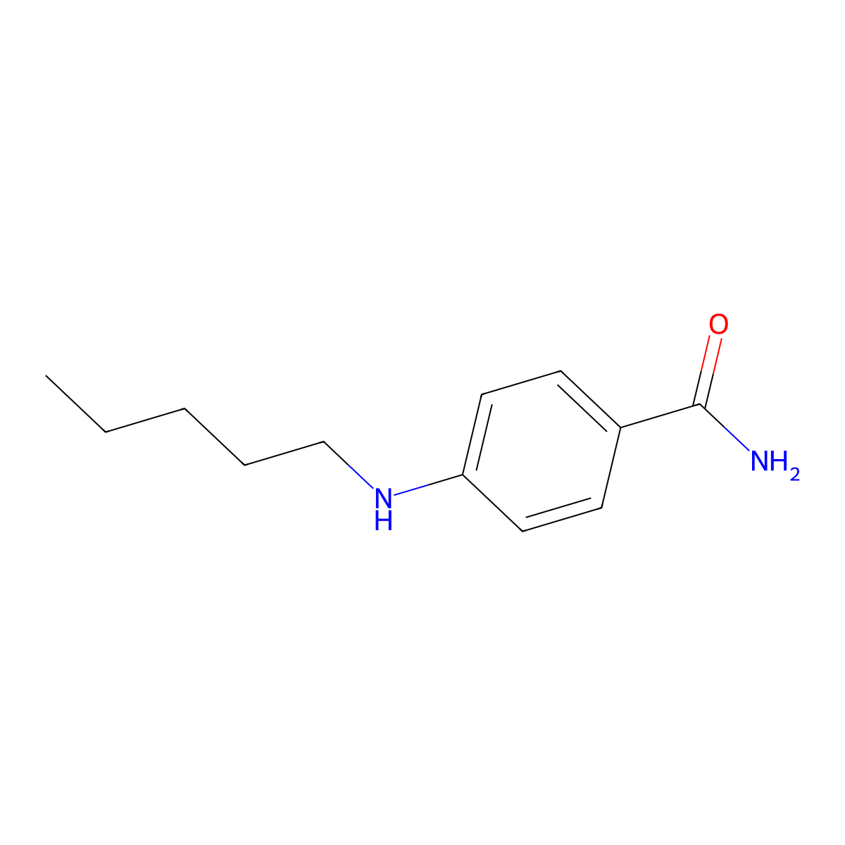 4-(Pentylamino)benzamide molecular structure, CAS 857488-61-0