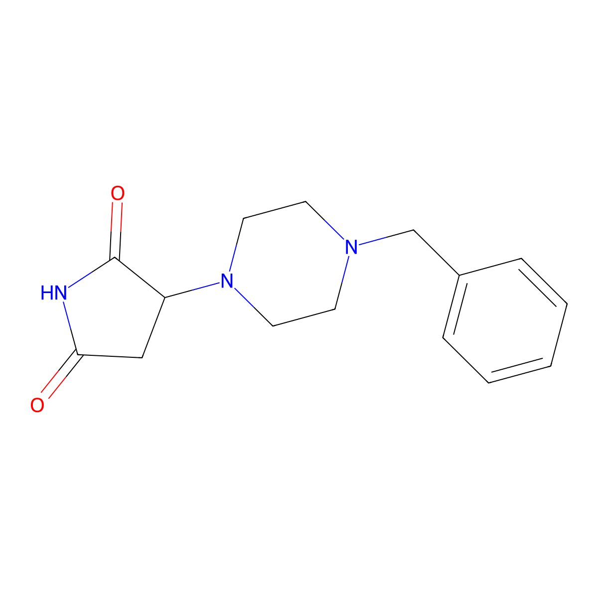 3-(4-Benzylpiperazin-1-yl)pyrrolidine-2,5-dione molecular structure, CAS 857494-19-0