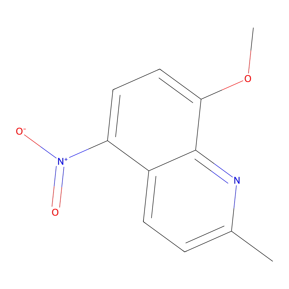 8-Methoxy-2-methyl-5-nitroquinoline molecular structure, CAS 857495-64-8