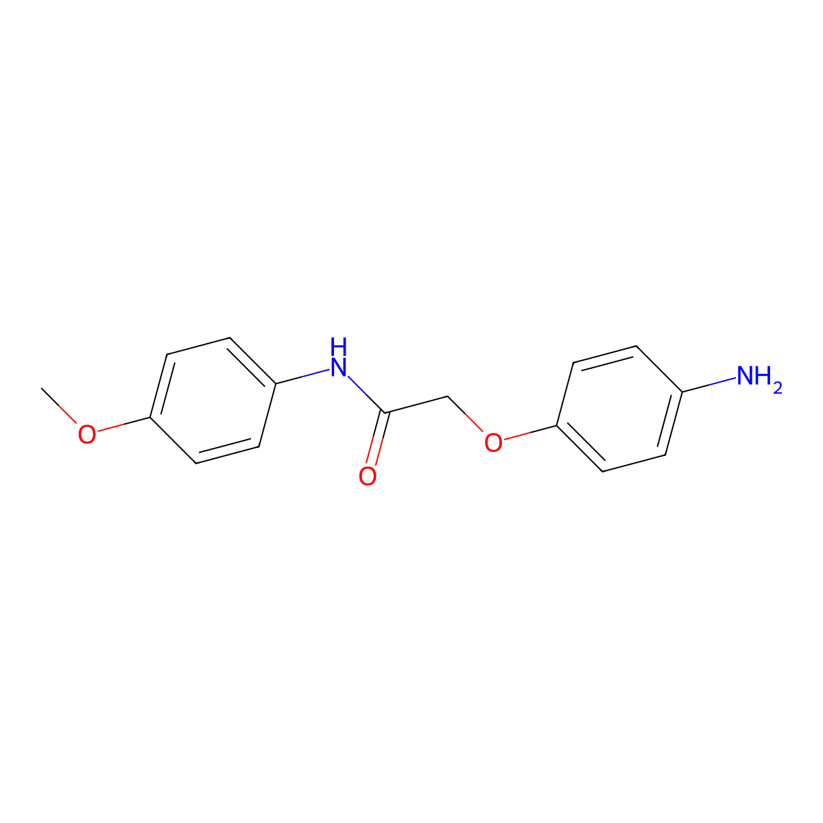 2-(4-aminophenoxy)-N-(4-methoxyphenyl)acetamide molecular structure, CAS 857495-84-2