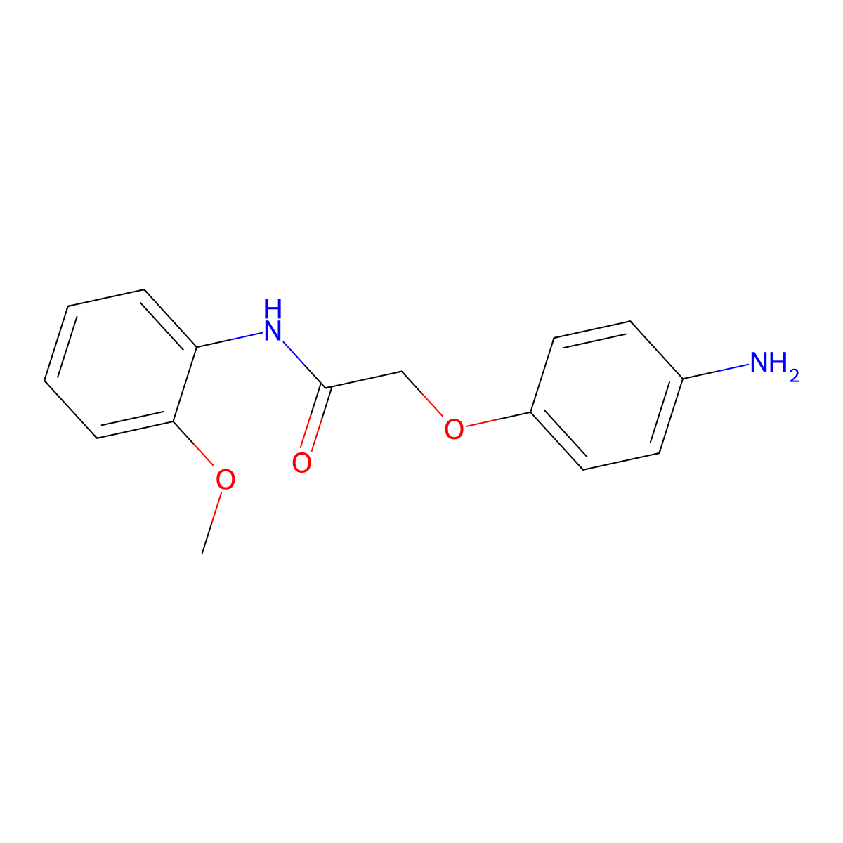 2-(4-aminophenoxy)-N-(2-methoxyphenyl)acetamide molecular structure, CAS 857495-85-3