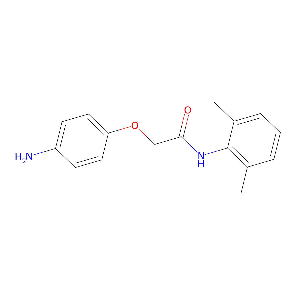 2-(4-aminophenoxy)-N-(2,6-dimethylphenyl)acetamide molecular structure, CAS 857496-52-7