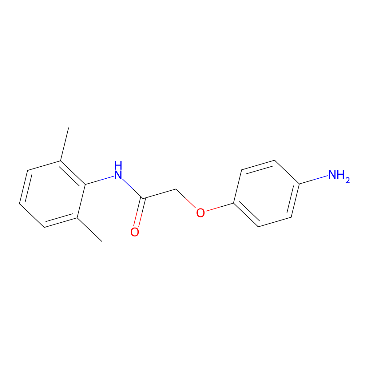2-(4-aminophenoxy)-N-(2,6-dimethylphenyl)acetamide molecular structure, CAS 857496-52-7