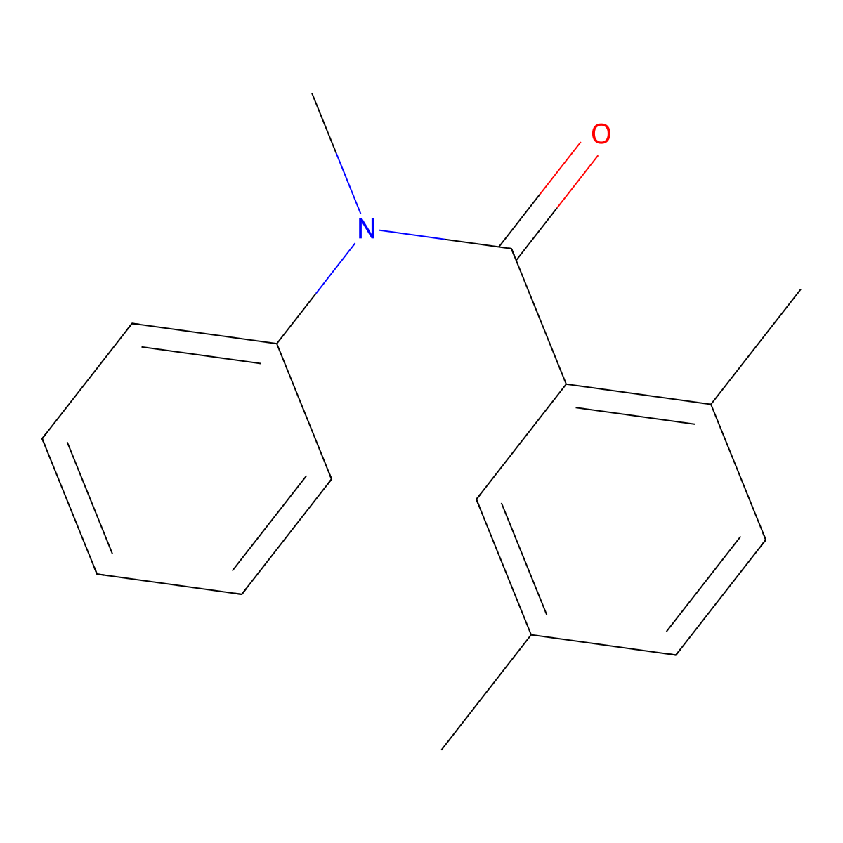 N,2,5-trimethyl-N-phenylbenzamide molecular structure, CAS 857535-29-6