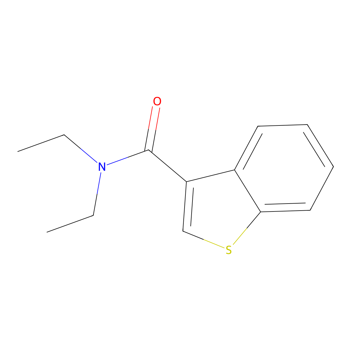 N,N-Diethylbenzo[b]thiophene-3-carboxamide molecular structure, CAS 857548-03-9