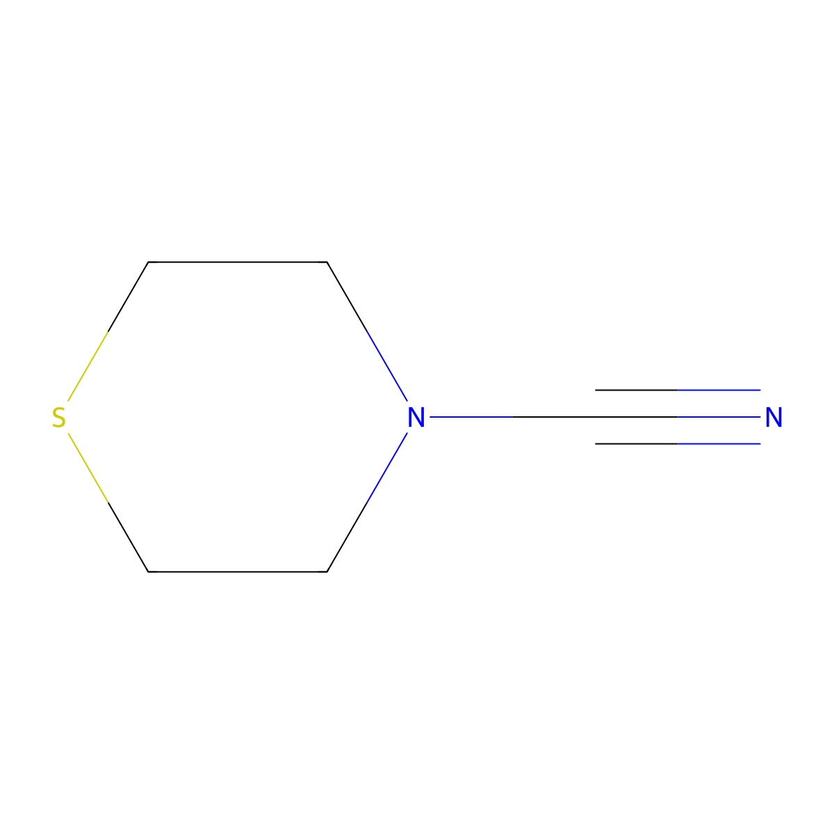 Thiomorpholine-4-carbonitrile molecular structure, CAS 857548-63-1