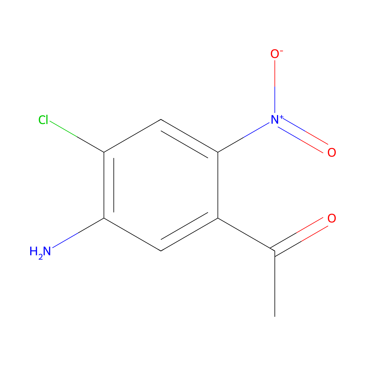 1-(5-Amino-4-chloro-2-nitro-phenyl)-ethanone molecular structure, CAS 857560-75-9