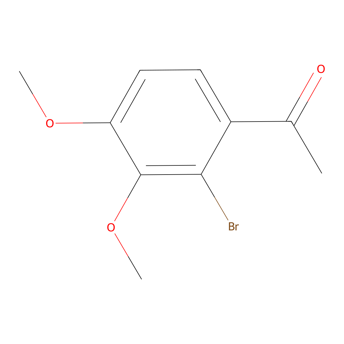 1-(2-Bromo-3,4-dimethoxyphenyl)ethanone molecular structure, CAS 857561-90-1