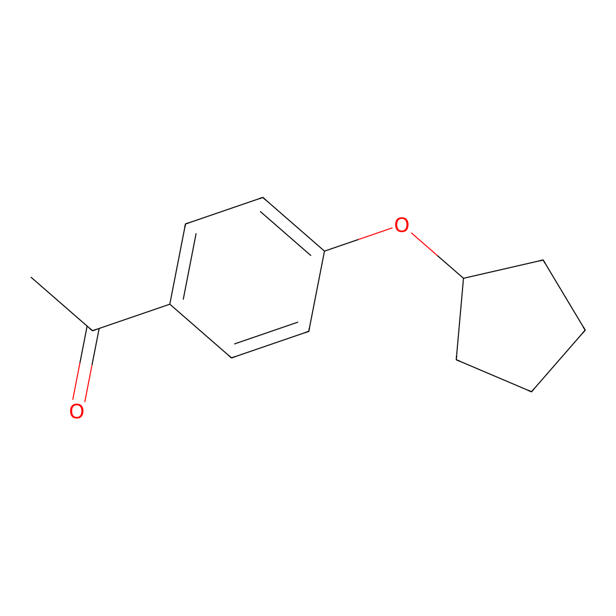 1-(4-(Cyclopentyloxy)phenyl)ethan-1-one molecular structure, CAS 857563-36-1